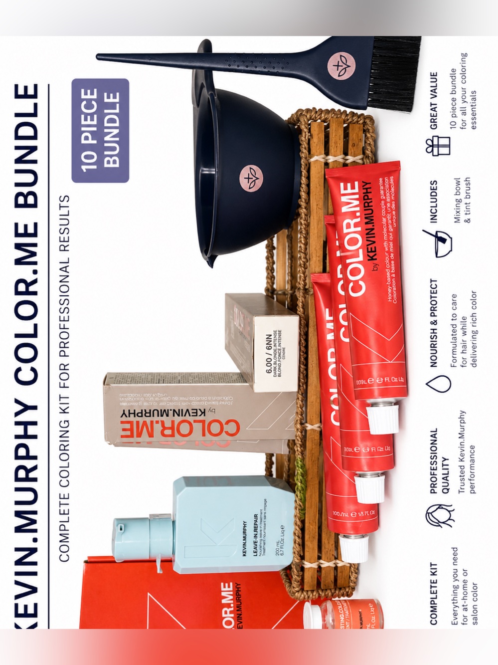 KEVIN.MURPHY COLOR.ME Blonde Professional Hair Salon @ Home Color Kit 10pc New